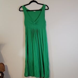 J. Crew Vibrant Green Midi Dress